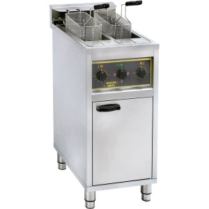 Frytownica wolnostojąca, z szafką, 2-komorowa, V 2x10 l, P 12 kW | 777210, Stalgast