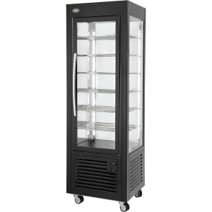Witryna chłodnicza, cukiernicza, oświetlenie LED, czarna, V 360 l | 777451, Stalgast