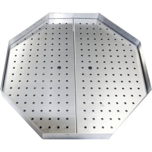 Wanna ociekowa na tłuszcz do gyrosa, kebaba, 650x650x50 mm | Stalgast, 777581