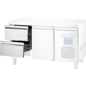Moduł 2 szuflad do stołów chłodniczych GN 1/1 z agregatem z boku | 831000, Stalgast
