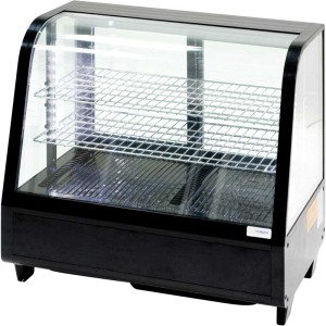 Witryna ekspozycyjna 100 l czarna oświetlenie LED | 852104, STALGAST