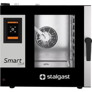 Piec konwekcyjno-parowy, STALGAST SmartCook, dotykowy, gazowy, 7xGN1/1, P 14 kW | 9100048, Stalgast