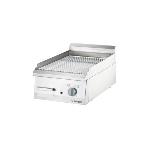 Płyta grillowa elektryczna, chromowana, ryflowana, P 4 kW, U 400 V | 9736200, Stalgast