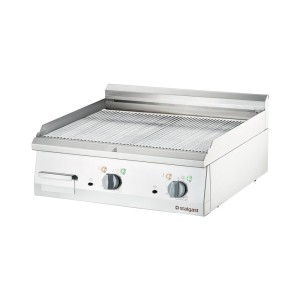 Płyta grillowa elektryczna, chromowana, ryflowana, P 8.1 kW, U 400 V | 9737200, Stalgast