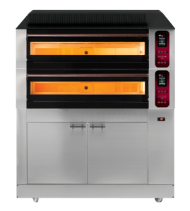 Piec elektryczny do pizzy | dwukomorowy | z garownikiem | 9x30 cm | COMP - 2CL M9 | Resto Quality