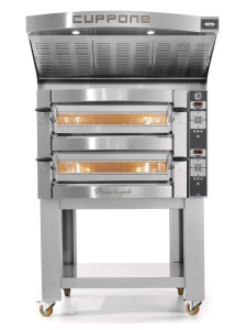Piec do pizzy elektryczny Cuppone Michelangelo | dwukomorowy | panel cyfrowy | 4+4x35 | ML435/2 CD | Resto Quality