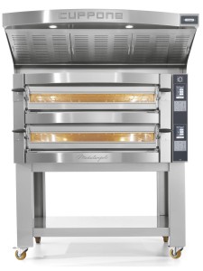 Piec do pizzy elektryczny Cuppone Michelangelo | dwukomorowy | panel dotykowy | 9+9x35 | ML935/2 TS | Resto Quality