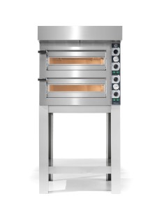 Piec do pizzy elektryczny Cuppone Tiziano | dwukomorowy | 2+2x30 | TZ230/2M | Resto Quality