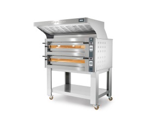 Piec do pizzy elektryczny Cuppone Donatello | dwukomorowy | panel cyfrowy | 9+9x35 | DN935/2 D | Resto Quality