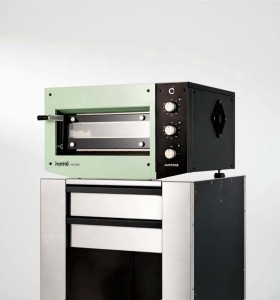 Piec do pizzy elektryczny Cuppone Home HE 400 | jednokomorowy | panel manualny | 400x400 mm | HE400/1 TM/FG | zielony | Resto Quality