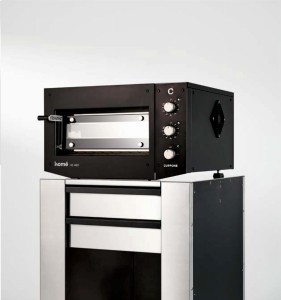 Piec do pizzy elektryczny Cuppone Home HE 400 | jednokomorowy | panel manualny | 400x400 mm | HE400/1 TM/FN | czarny | Resto Quality