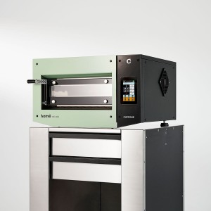 Piec do pizzy elektryczny Cuppone Home HE 400 | jednokomorowy | panel dotykowy | 400x400 mm | HE400/1 TS/FG | zielony | Resto Quality