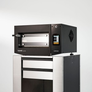 Piec do pizzy elektryczny Cuppone Home HE 400 | jednokomorowy | panel dotykowy | 400x400 mm | HE400/1 TS/FN | czarny | Resto Quality