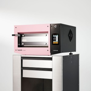 Piec do pizzy elektryczny Cuppone Home HE 400 | jednokomorowy | panel dotykowy | 400x400 mm | HE400/1 TS/FP | różowy | Resto Quality