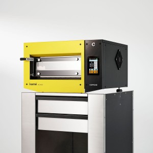Piec do pizzy elektryczny Cuppone Home HE 400 | jednokomorowy | panel dotykowy | 400x400 mm | HE400/1 TS/FY | żółty | Resto Quality