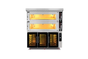 Piec piekarniczy modułowy 2-komorowy | elektryczny | 27,4 kW | 400V | 1660x1400x1930 | MD/1400/2 | Resto Quality