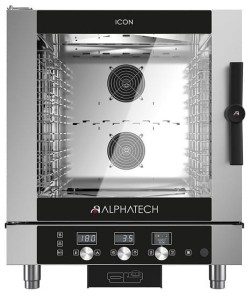Piec konwekcyjno-parowy gazowy ICGT071E | 7x GN 1/1 | 7x 600x400 | Alphatech by Lainox  | sterowanie elektroniczne | Resto Quality