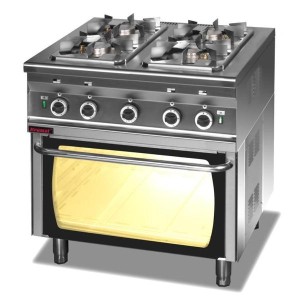 Kuchnia gazowa z piekarnikiem gazowym | 000.KG-4s/PG-2, Kromet