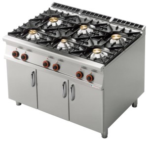 Kuchnia gazowa z szafką - PC - 912 G, RM GASTRO