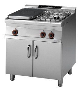 Kuchnia żeliwna gazowa z szafką - TP2 - 78 G/P, RM GASTRO